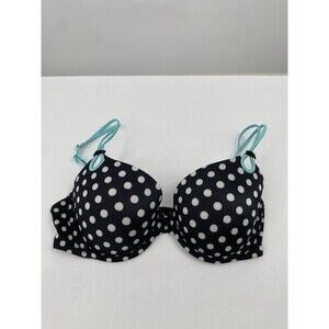 Victoria’s Secret Sexy Little Things Multi Way Polka Dot Bra 34D Black White